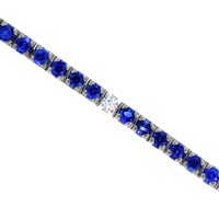 Bracciale Roman Gioielli RIALTO in Oro bianco Zaffiro 3.88 Ct TENNIS-J-ZAF - TENNIS-J-ZAF